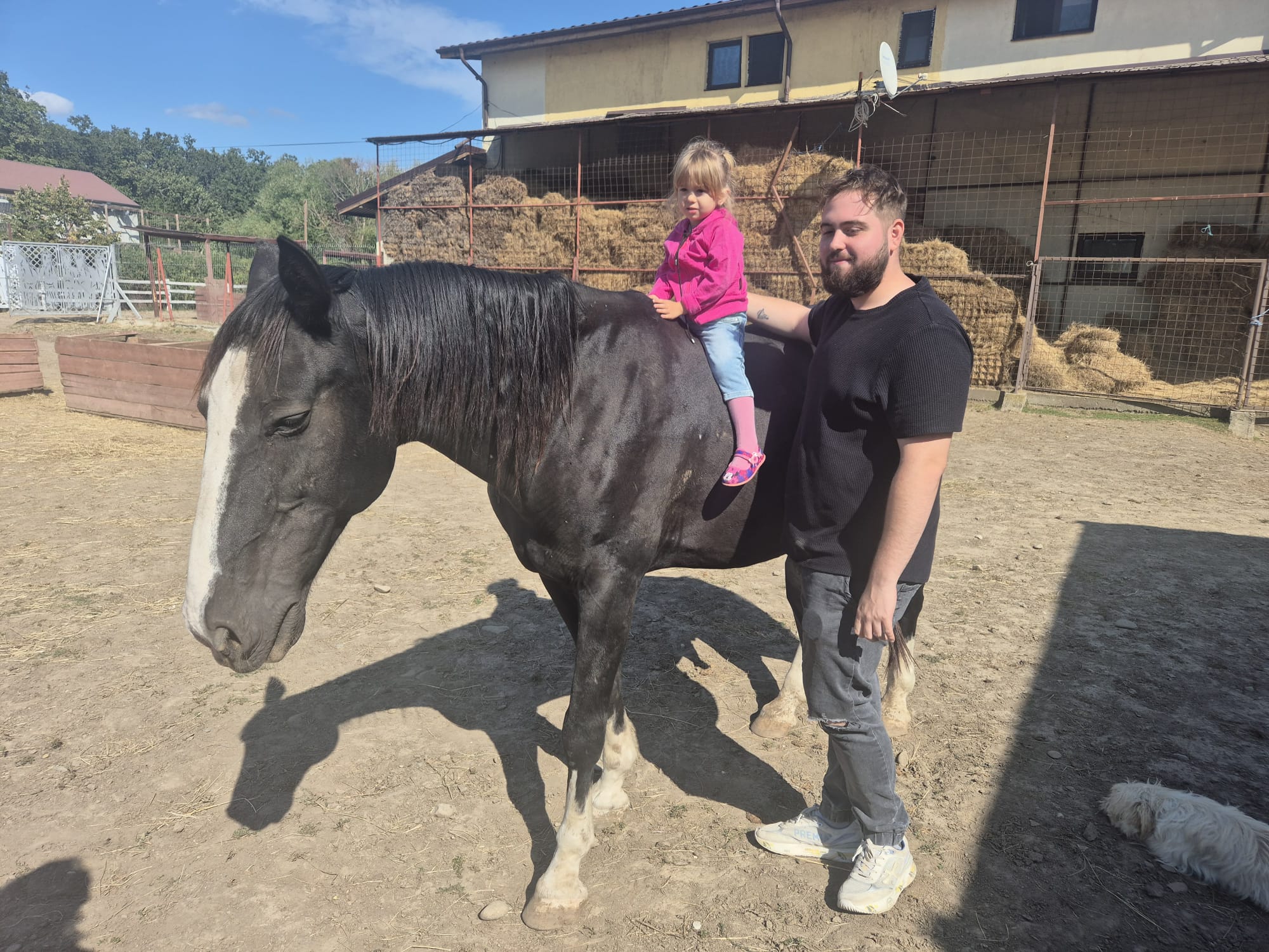 Prima călărie cu tata